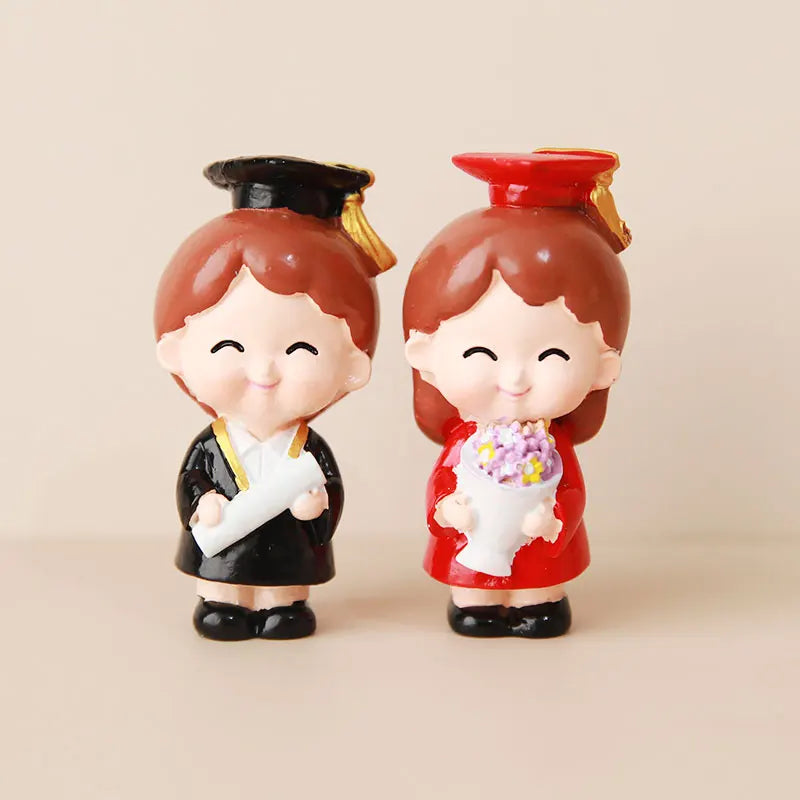 Graduation Theme Doctor Doll  Cake Topper I Did It Happy Bachelor Graduation Party Decoration Cake Decoration Party Supplies