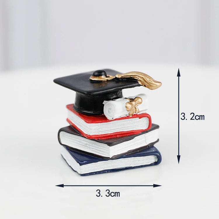 Graduation Theme Doctor Doll  Cake Topper I Did It Happy Bachelor Graduation Party Decoration Cake Decoration Party Supplies