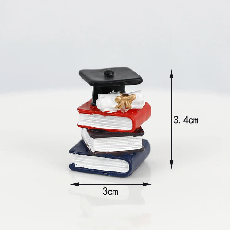 Graduation Theme Doctor Doll  Cake Topper I Did It Happy Bachelor Graduation Party Decoration Cake Decoration Party Supplies
