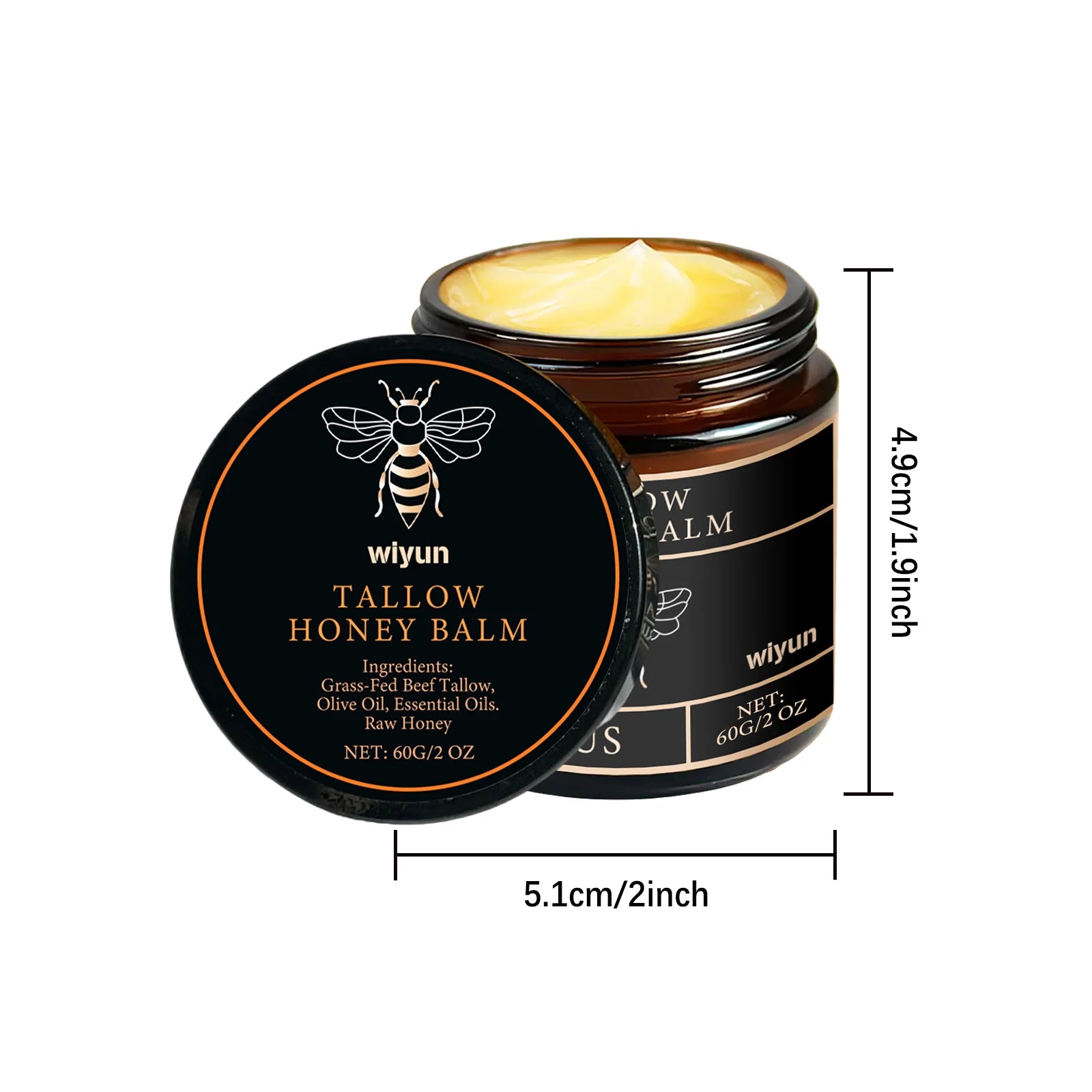 Beef Tallow Face Cream Improve Dry Dullness Lift Facial Brightening Skin Care Products Smooth Fine Lines Moisturizing Body Cream