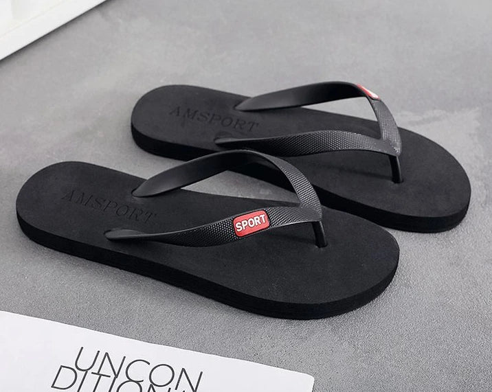 Soft Sabot Slippers for Men Walk Around Home Shiatsu House Flip Flops Flat Indoor Sandals Man Beach Shoes Bathroom Trend 2025