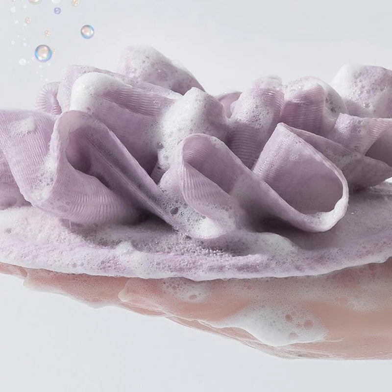 Bath Scrubber For Body Loofah Ball Shower Body Wash Ball Massage Bath Flower Towel For Body Best Body Scrub For Shower Bath Tool