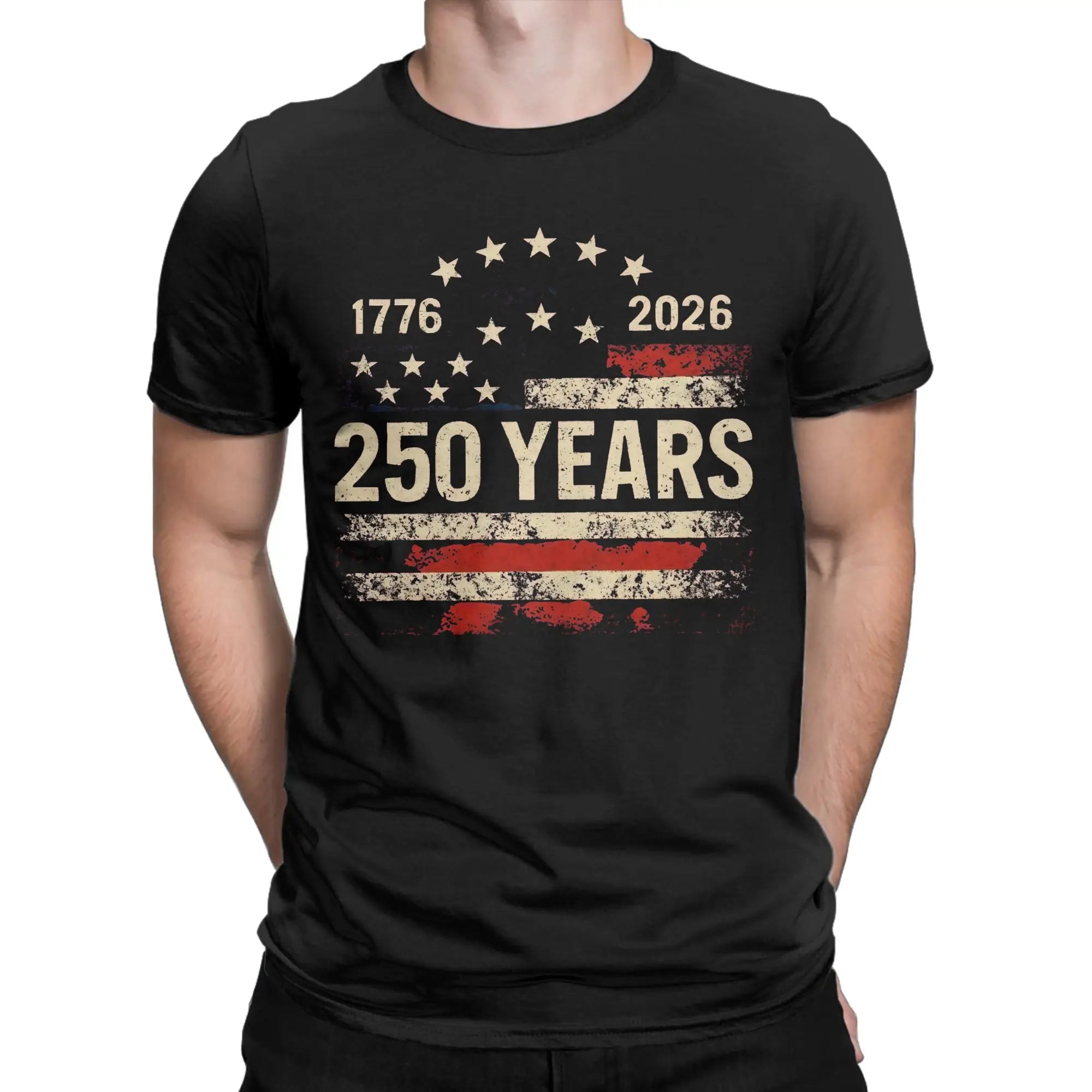 Patriotic USA Army Us Military Parade 250th anniversary Tee Shirt for Men Women Print T Shirts  100% Cotton Clothing