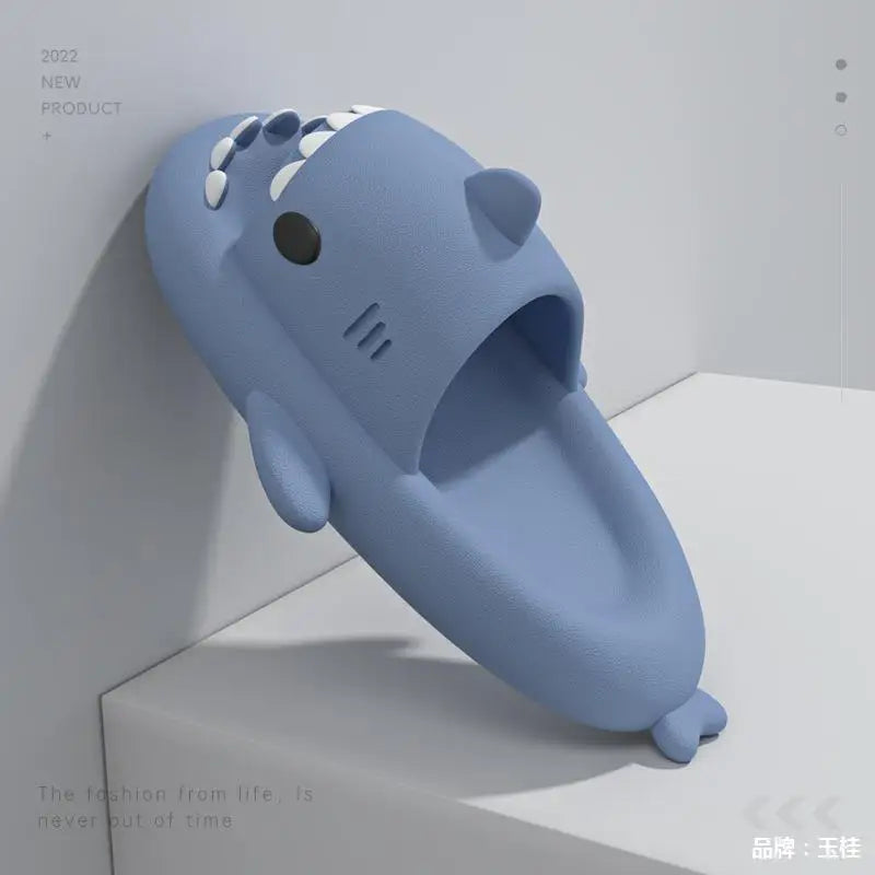 Cute Summer Shark Slippers Women Shark Slides Men Home Bathroom Sandals Kids Casual Anti-skid EVA Shoes Couple Funny Flip Flops
