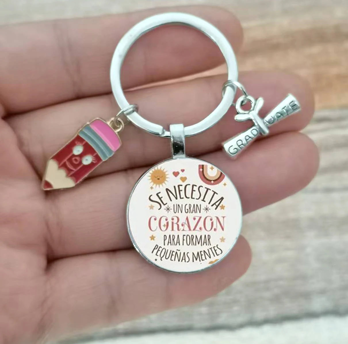 SCHULKING Graduation Keychain: Celebrating with a Holiday Teacher's Day Graduation Gift Design
