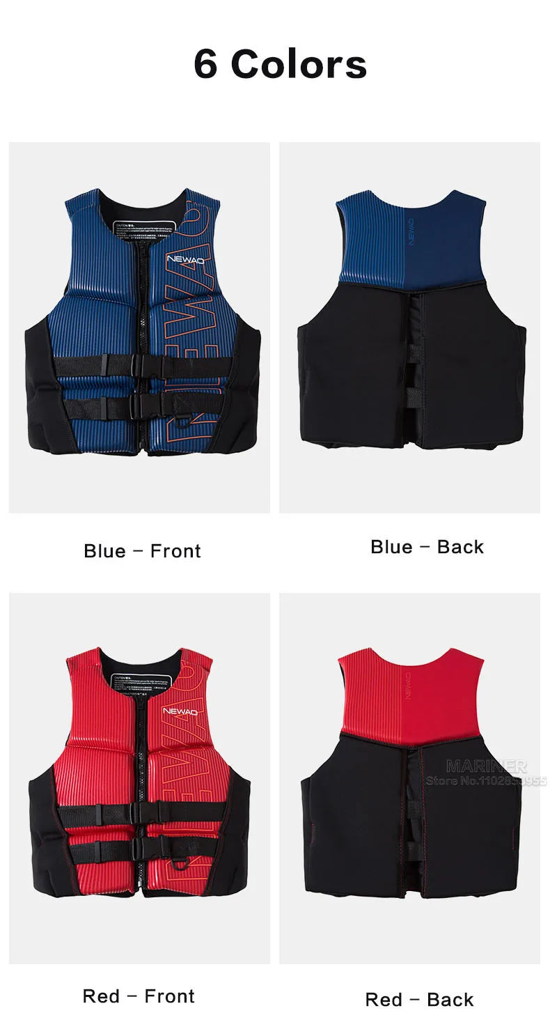 Life Vest for Adults Kayak KiteSurf Jet Ski Life Jacket Motorboats Raft Rescue Swim Drifting Boat Wakeboard Fishing Life Jackets