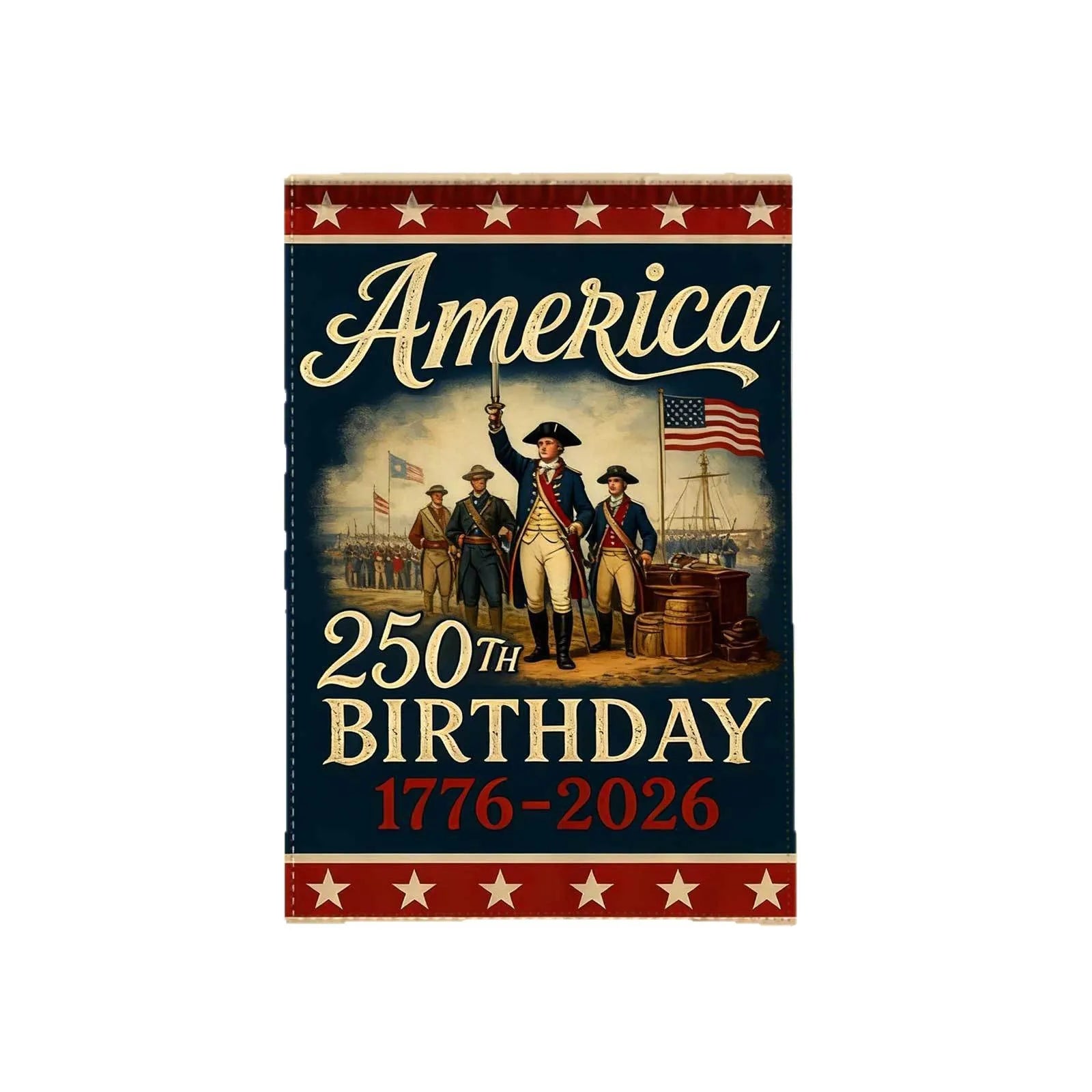 Patriotic American Garden Flag  250th Anniversary Yard Flag Usa Garden Flag Double Sided For Patios Front Yards