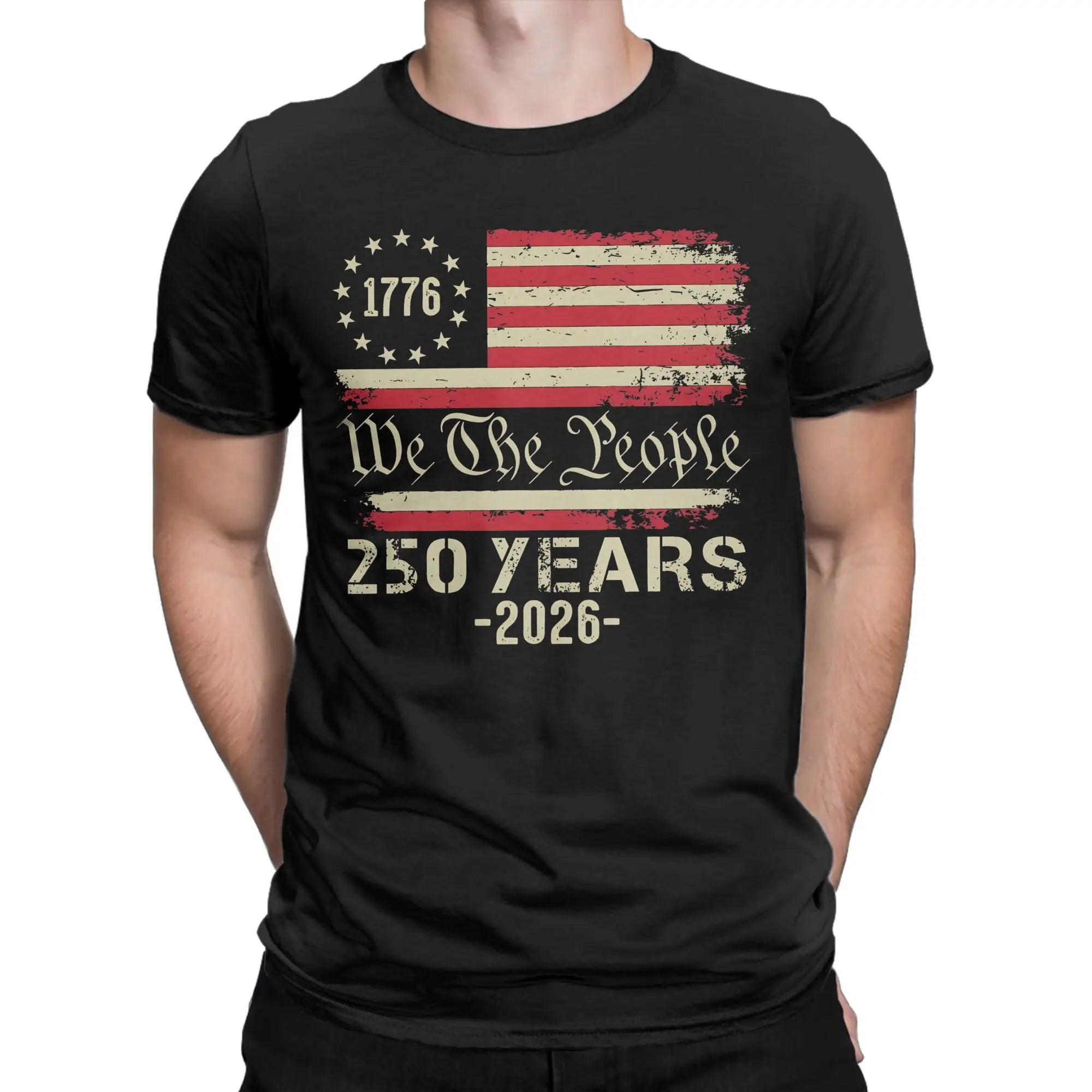 Patriotic USA Army Us Military Parade 250th anniversary Tee Shirt for Men Women Print T Shirts  100% Cotton Clothing