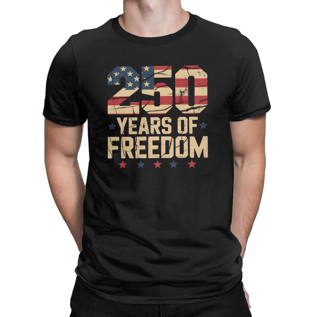 Patriotic USA Army Us Military Parade 250th anniversary Tee Shirt for Men Women Print T Shirts  100% Cotton Clothing