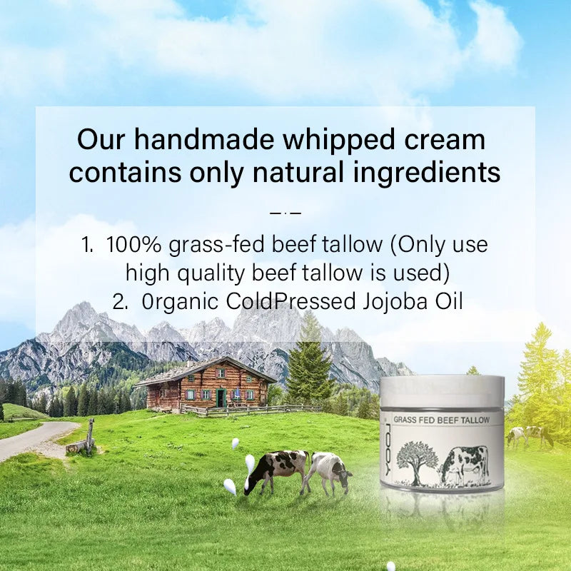 Whipped Beef Tallow Balm Cream Deep moisturizing milk face cream recommended by experts
