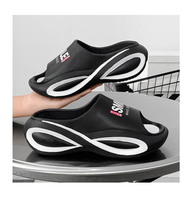 Fashion Men's Slippers Indoor Outdoor Sandals Beach Comfortable Slides Men Casual Shoes Flip-flops Women House Outdoor Slippers