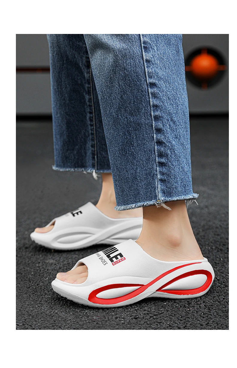 Fashion Men's Slippers Indoor Outdoor Sandals Beach Comfortable Slides Men Casual Shoes Flip-flops Women House Outdoor Slippers