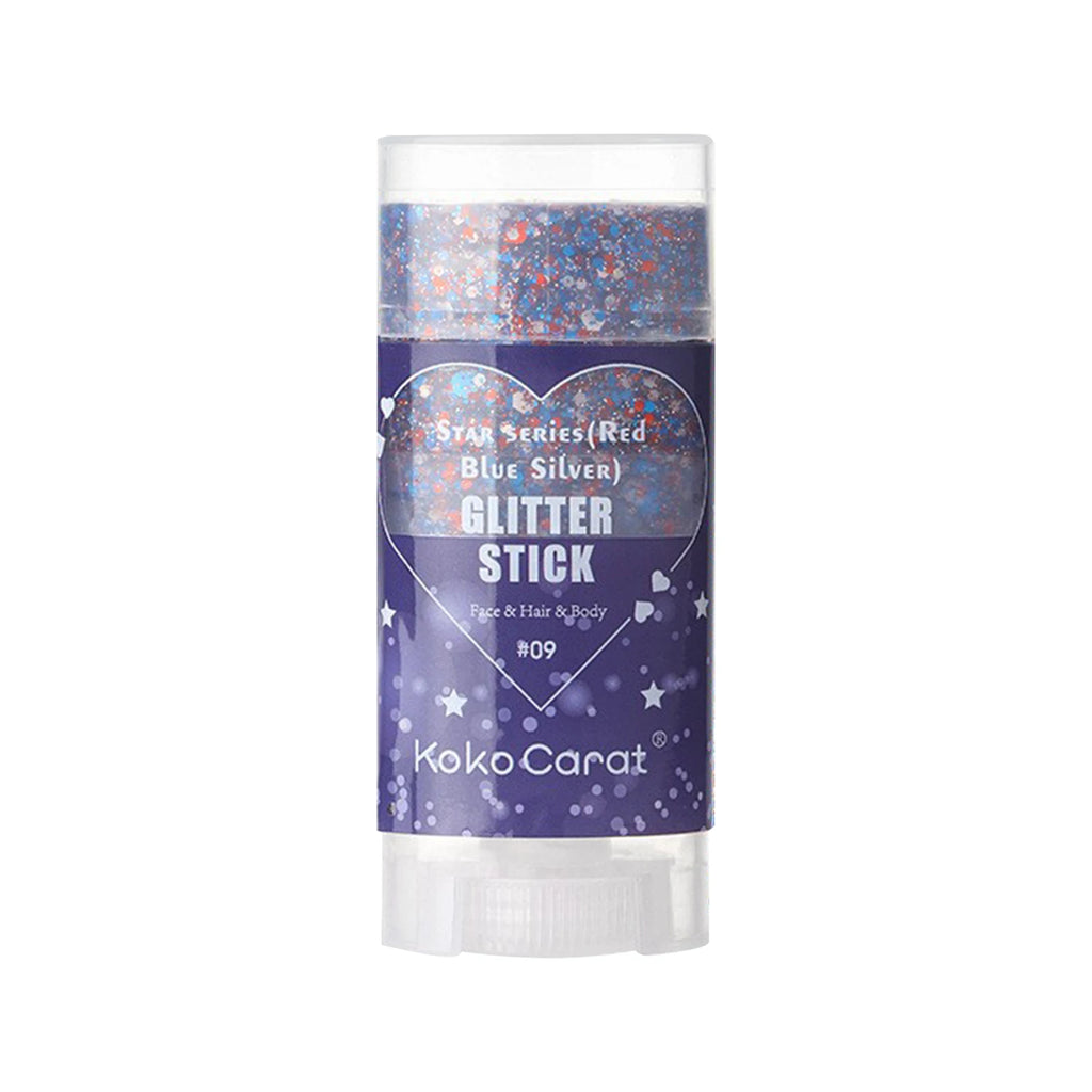 Patriotic Body Glitter Stick Independence Day Sequins Gel Red Blue Silver Sparkle 4th Of July Face Hair Makeup Festival Party