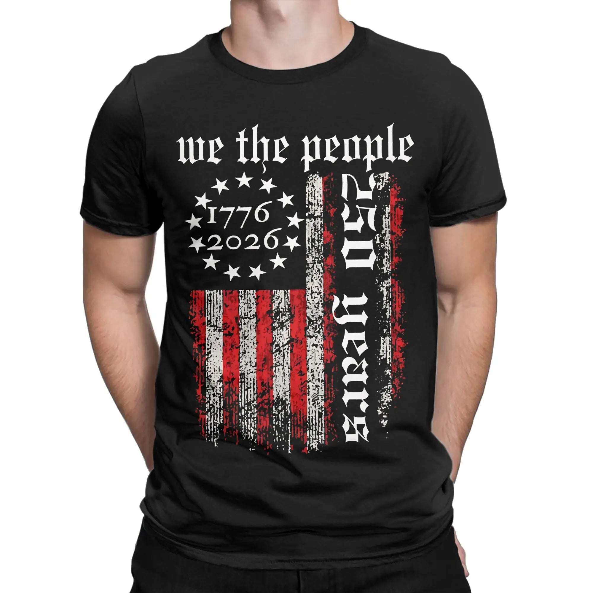 Patriotic USA Army Us Military Parade 250th anniversary Tee Shirt for Men Women Print T Shirts  100% Cotton Clothing