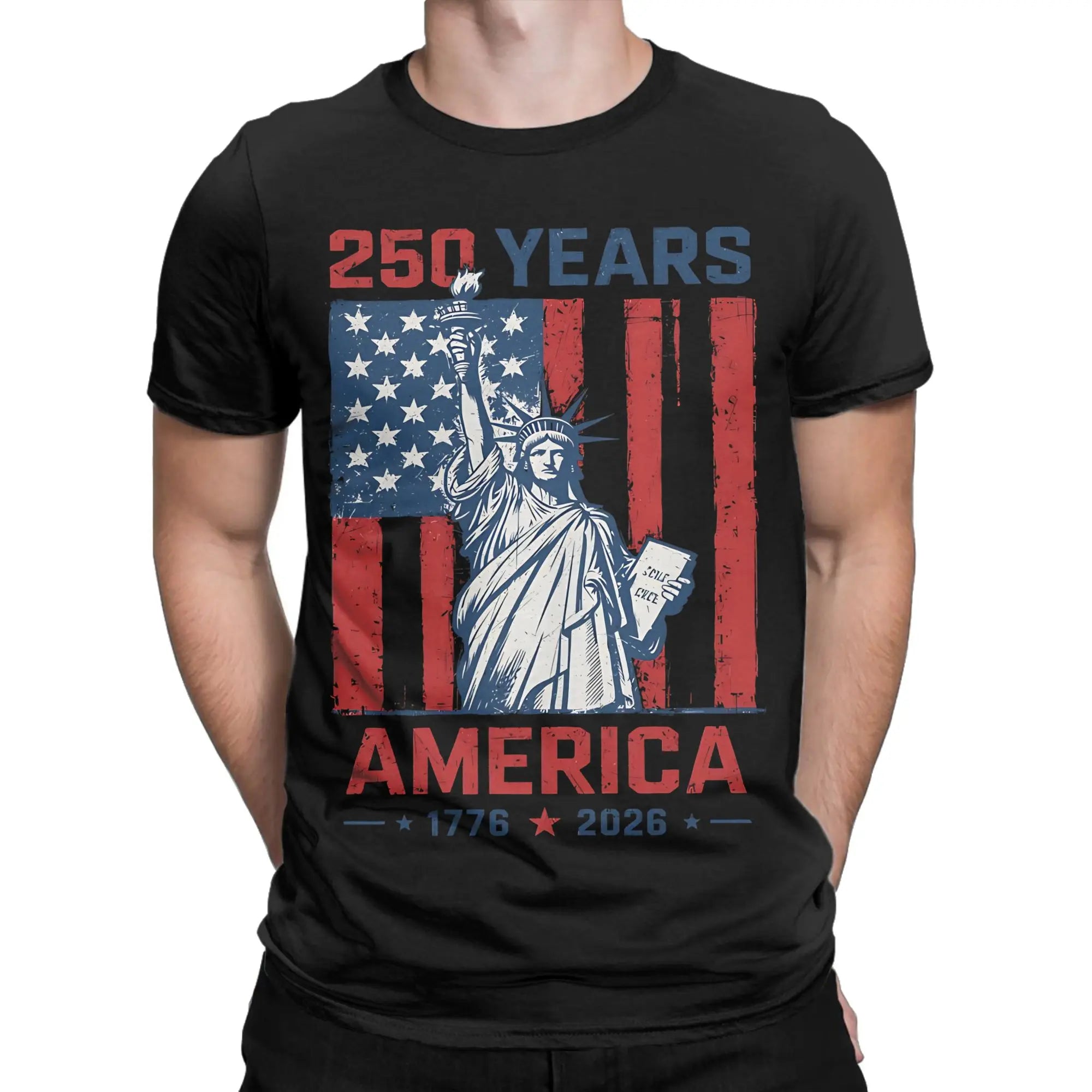 Patriotic USA Army Us Military Parade 250th anniversary Tee Shirt for Men Women Print T Shirts  100% Cotton Clothing
