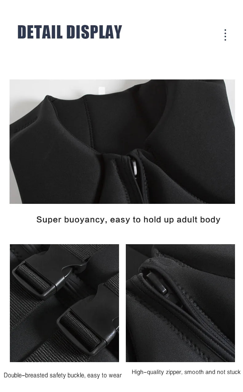 Life Vest for Adults Kayak KiteSurf Jet Ski Life Jacket Motorboats Raft Rescue Swim Drifting Boat Wakeboard Fishing Life Jackets