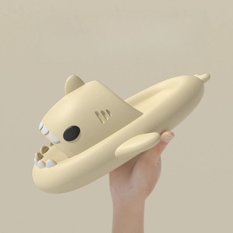 Cute Summer Shark Slippers Women Shark Slides Men Home Bathroom Sandals Kids Casual Anti-skid EVA Shoes Couple Funny Flip Flops