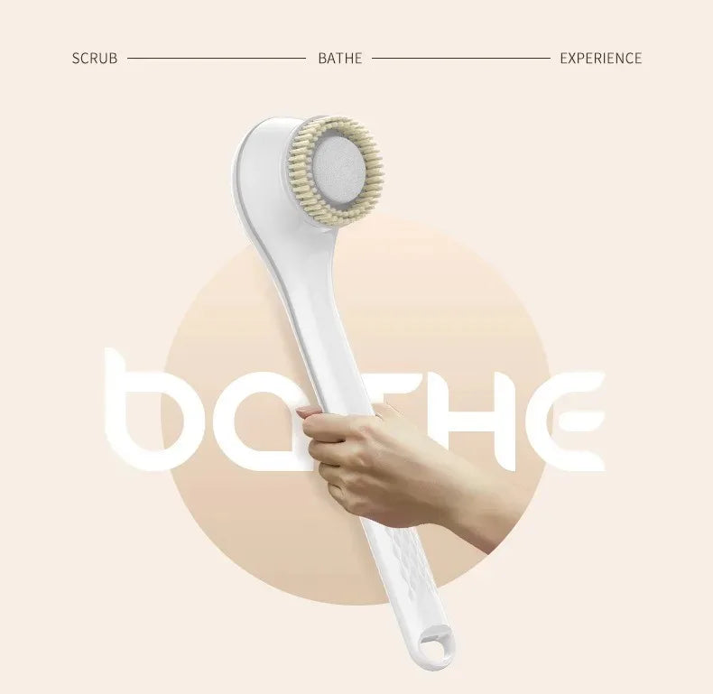 Electric Bath Brush with 6 Replaceable Heads, 360° Rotating Body Scrubber, IPX7 Waterproof, Type-C Rechargeable For Shower