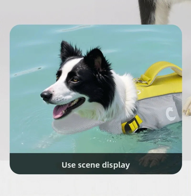 Dogs Life Jacket Enhanced Buoyancy Summer Seaside Swimwear Safety Vest Surfing Protection Products Pet Life Jackets Accessories