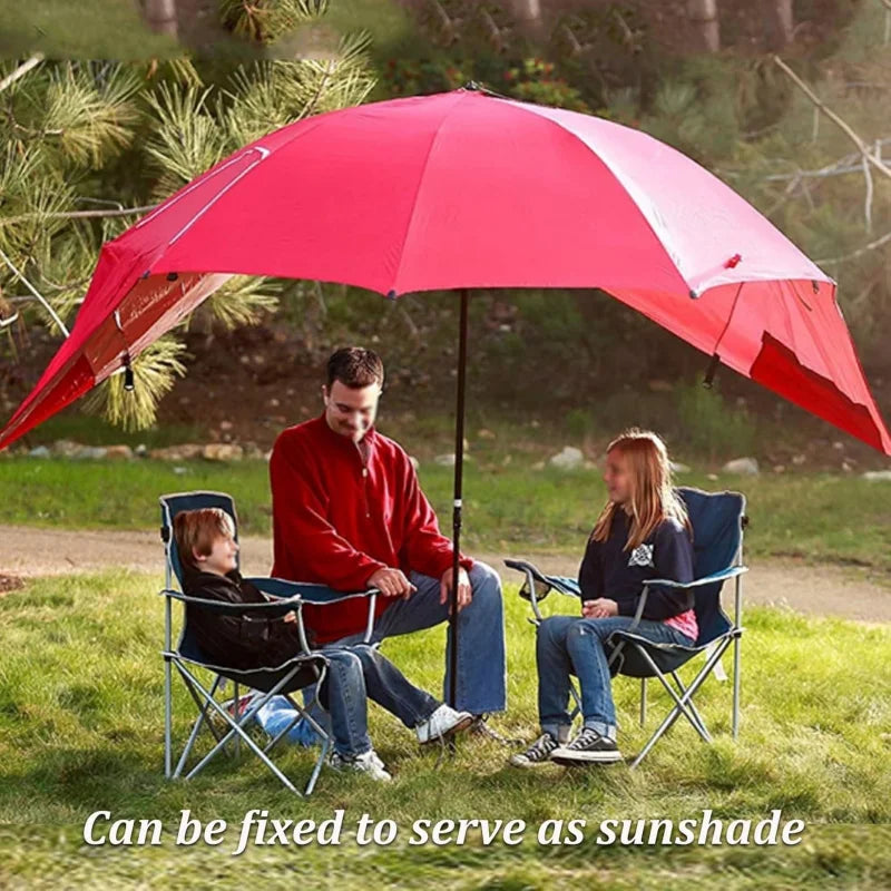 Windproof Beach Umbrella UPF 50+ With Sand Anchor & Tilt Portable Foldable Sunshade For Patio Garden Pool Backyard Lawn Outdoor