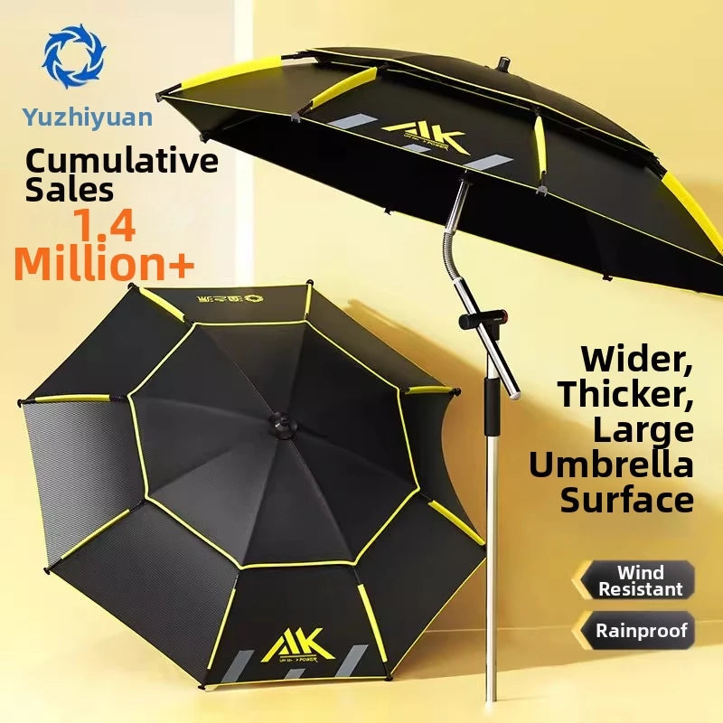 Outdoor Beach Umbrella Sunshade Umbrella UV Protection Fishing Umbrella New Style Cane Handle Umbrella for Fishing