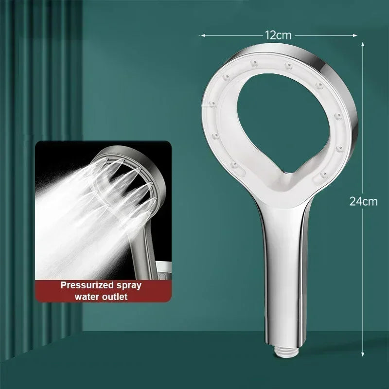 Bathroom Shower Head Pressurized Hand-held Shower Head Large Panel Pressurized Shower Accessories Bathing Tool