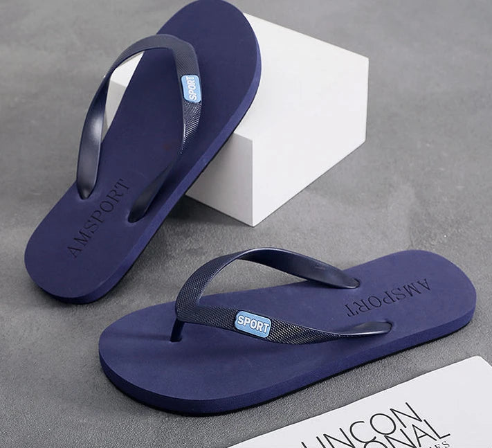 Soft Sabot Slippers for Men Walk Around Home Shiatsu House Flip Flops Flat Indoor Sandals Man Beach Shoes Bathroom Trend 2025
