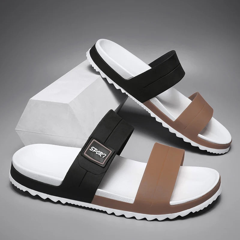 Fashion Men's Slippers Indoor Outdoor Sandals Beach Comfortable Slides Men Casual Shoes Flip-flops Mens Non-slip Home Slippers