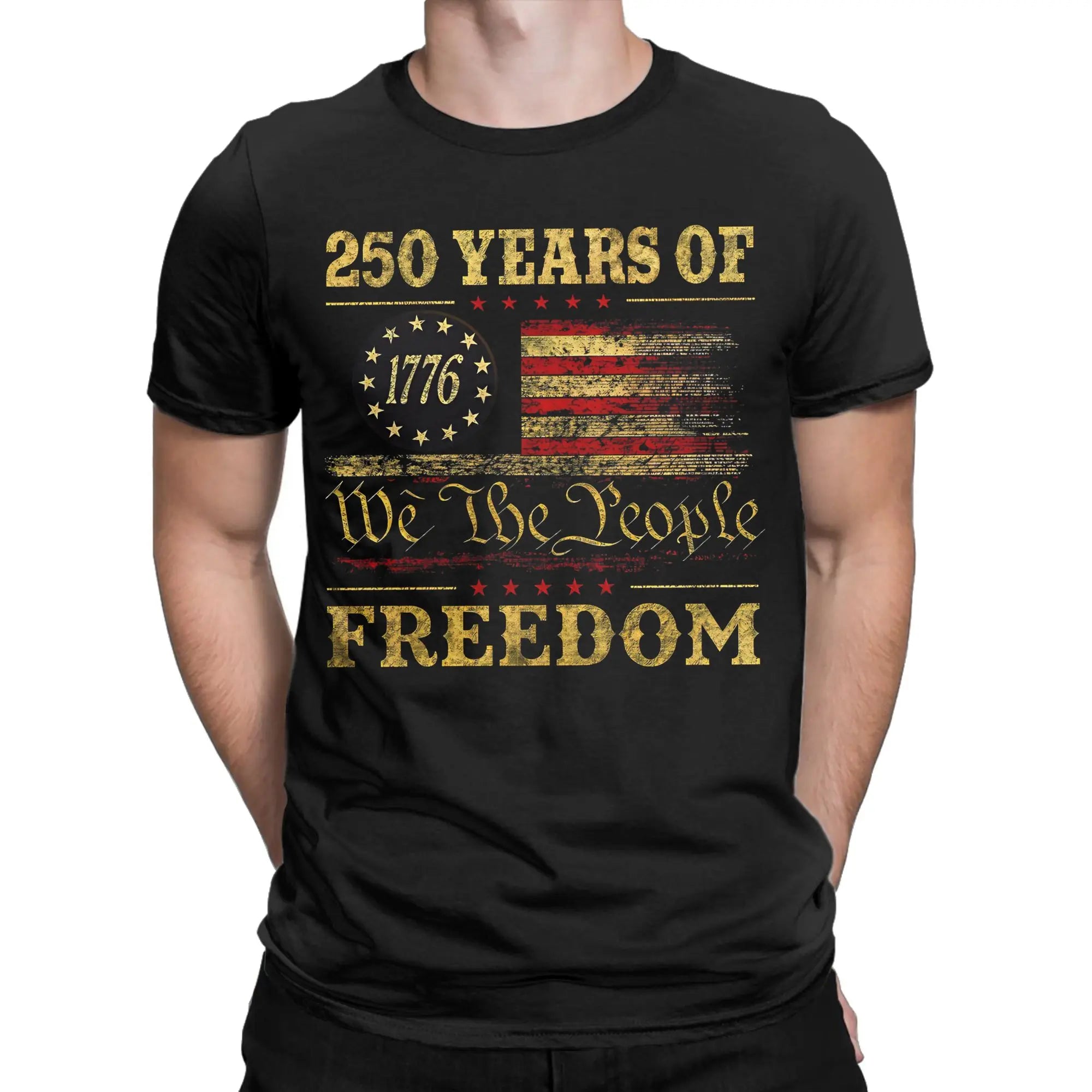 Patriotic USA Army Us Military Parade 250th anniversary Tee Shirt for Men Women Print T Shirts  100% Cotton Clothing