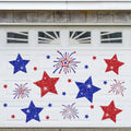 24 Patriotic Theme Garage Door Magnets, 4th of July Magnetic Fridge Sticker, 250th Independence Day Family Pie Decoration