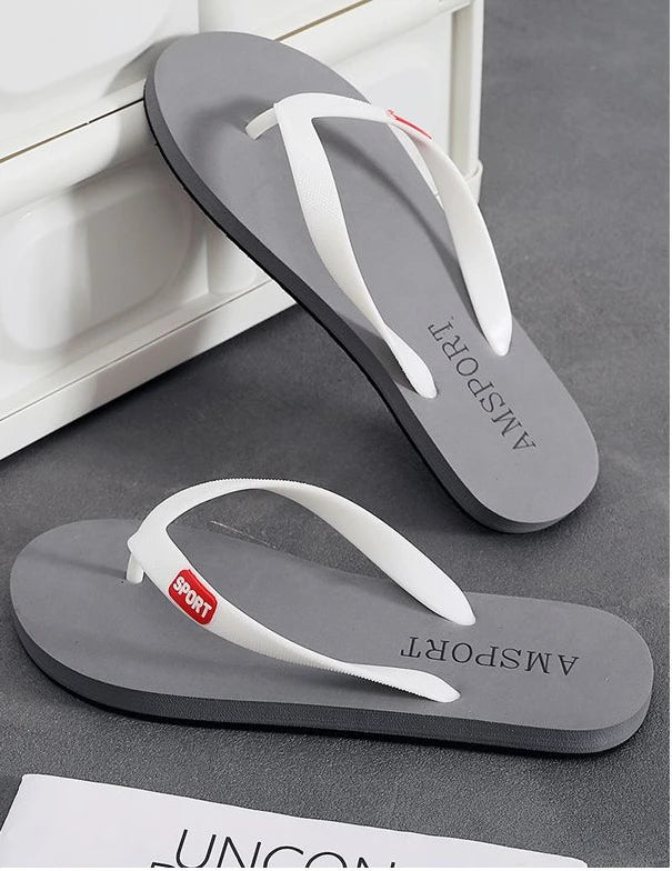 Soft Sabot Slippers for Men Walk Around Home Shiatsu House Flip Flops Flat Indoor Sandals Man Beach Shoes Bathroom Trend 2025