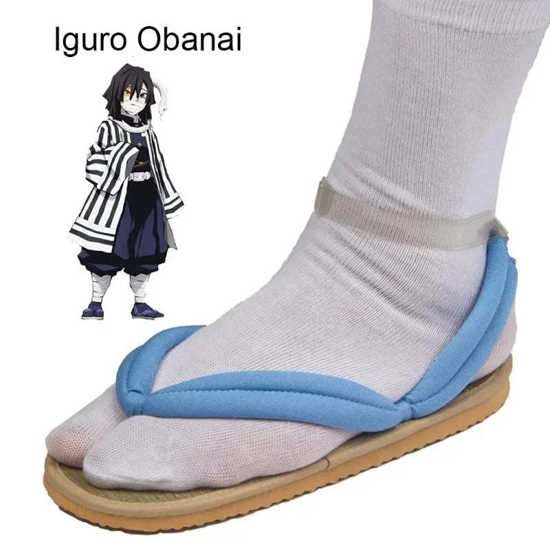 Hot Anime Demon Slayer Kimetsu No Yaiba Cosplay Accessories Kamado Nezuko Cosplay Clogs Kimono Flip-flops Geta Slippers Shoes
