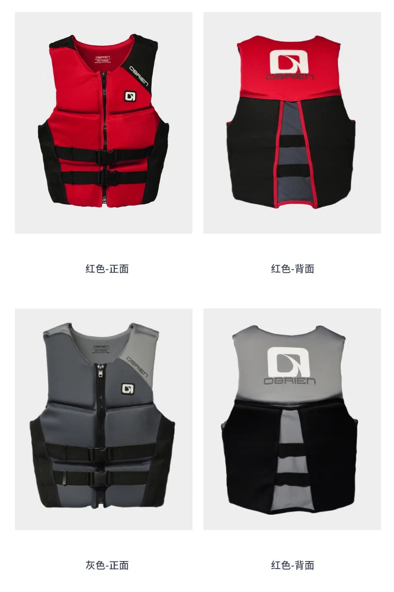 Life Vest for Adults Kayak KiteSurf Jet Ski Life Jacket Motorboats Raft Rescue Swim Drifting Boat Wakeboard Fishing Life Jackets