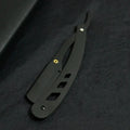 1Pcs Men Shaving Barber Tools Hair Razor and Blades Antique Black Folding Shaving Knife Unisex Hair Removal (Without Blade)