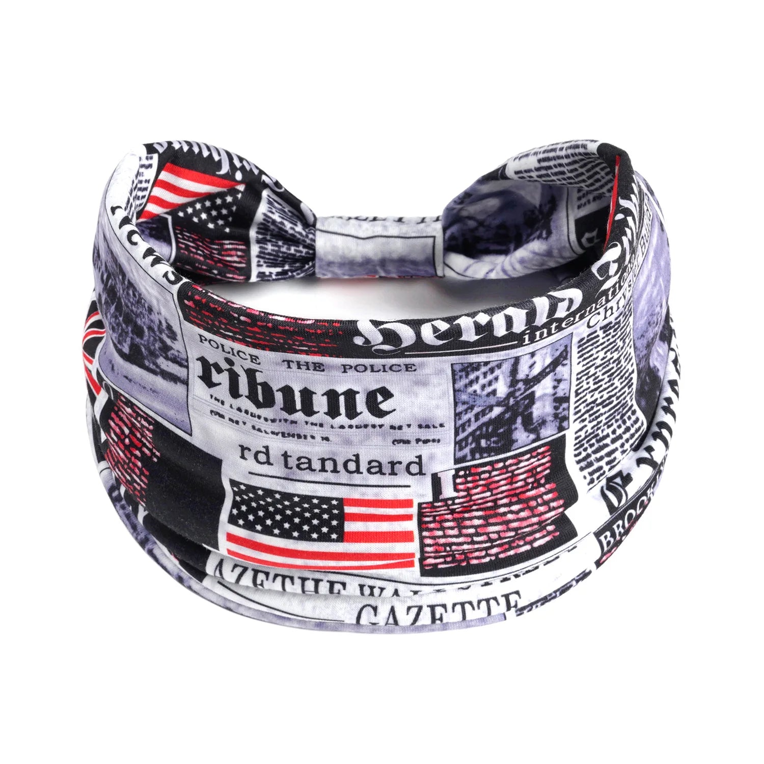American Flag Headbands Women 4th of July Head Band Wide Turban Headwrap Red White and Blue Hairbands USA Patriotic Accessories
