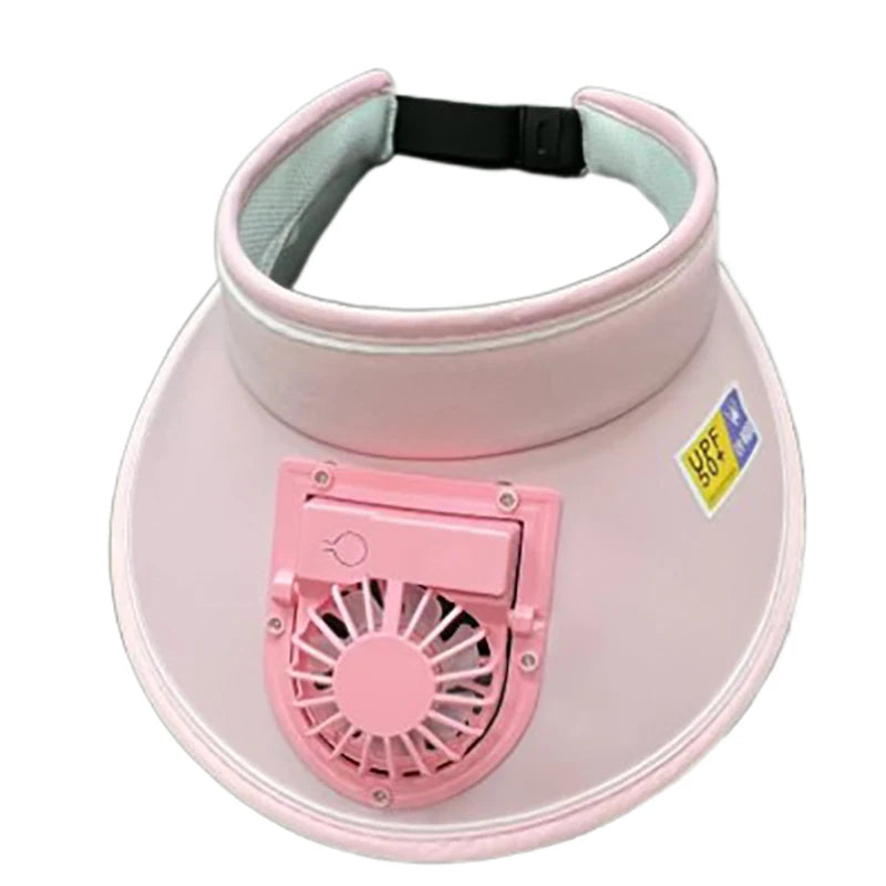 Breathable Cooling Fan Hat Sunscreen Fan Sun Visor Hat Fishing Hat Cooling Peaked Cap Hat Usb Charging Hat Fan For Sport Sunhat