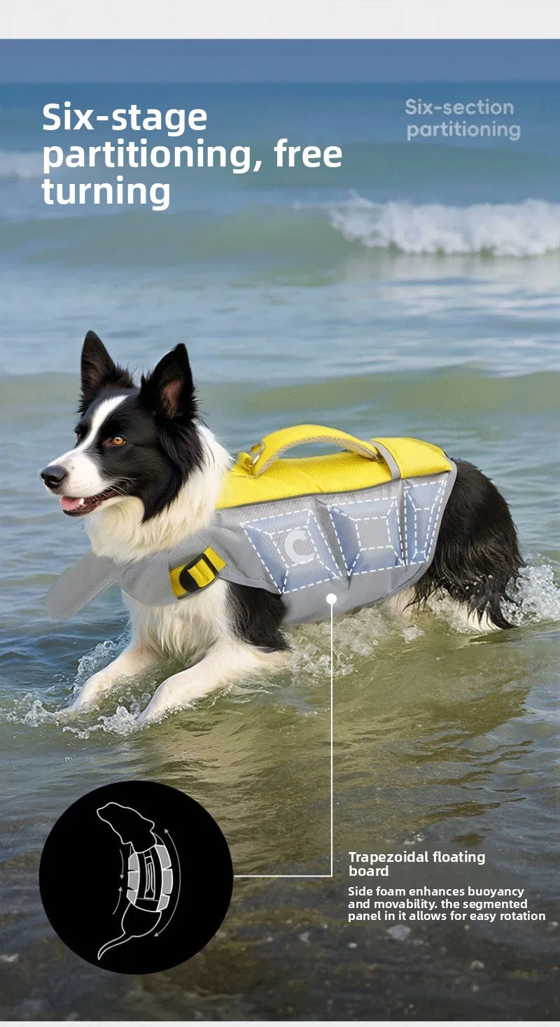 Dogs Life Jacket Enhanced Buoyancy Summer Seaside Swimwear Safety Vest Surfing Protection Products Pet Life Jackets Accessories