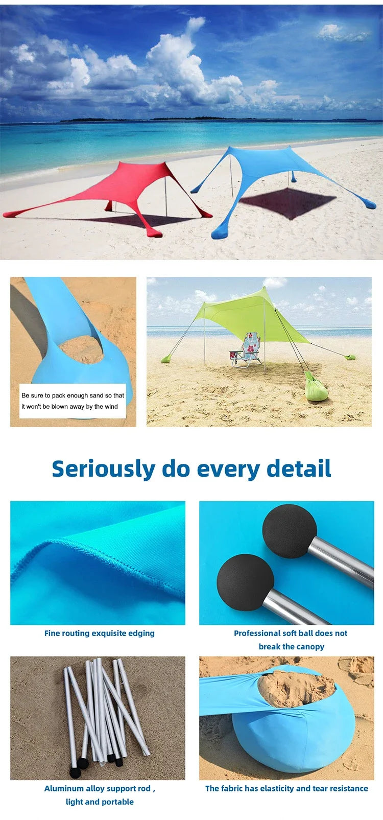 Beach Umbrella  Swimming  Sombrilla Playa  Parasol  Bache Camping  Beach Tent  Canopy Tent  Ombrellone Portatile Spiaggia