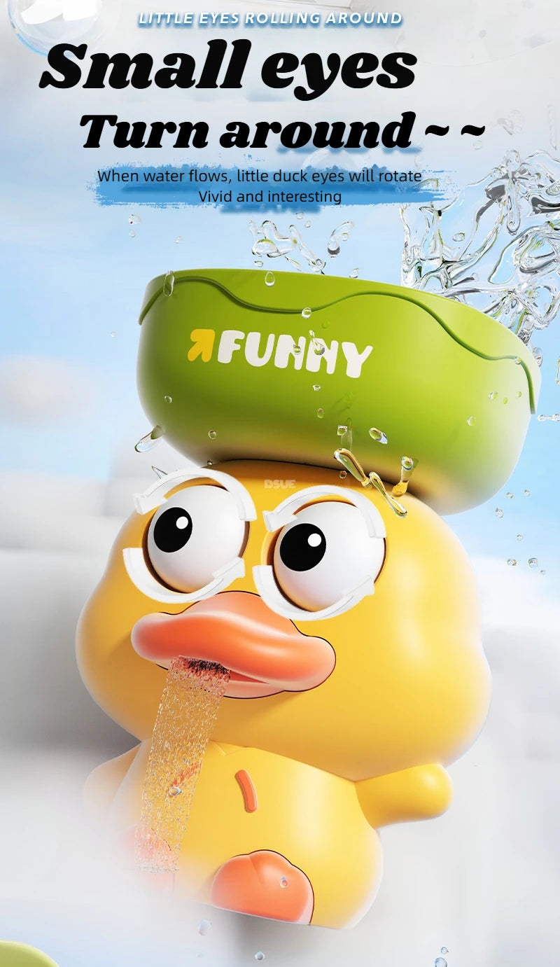 2025 Baby Bath Toy Play Water in Duck/Flower Shape Lion Waterwheel Children Fun in Shower Bathtub with Suction Cup in Kid Gift