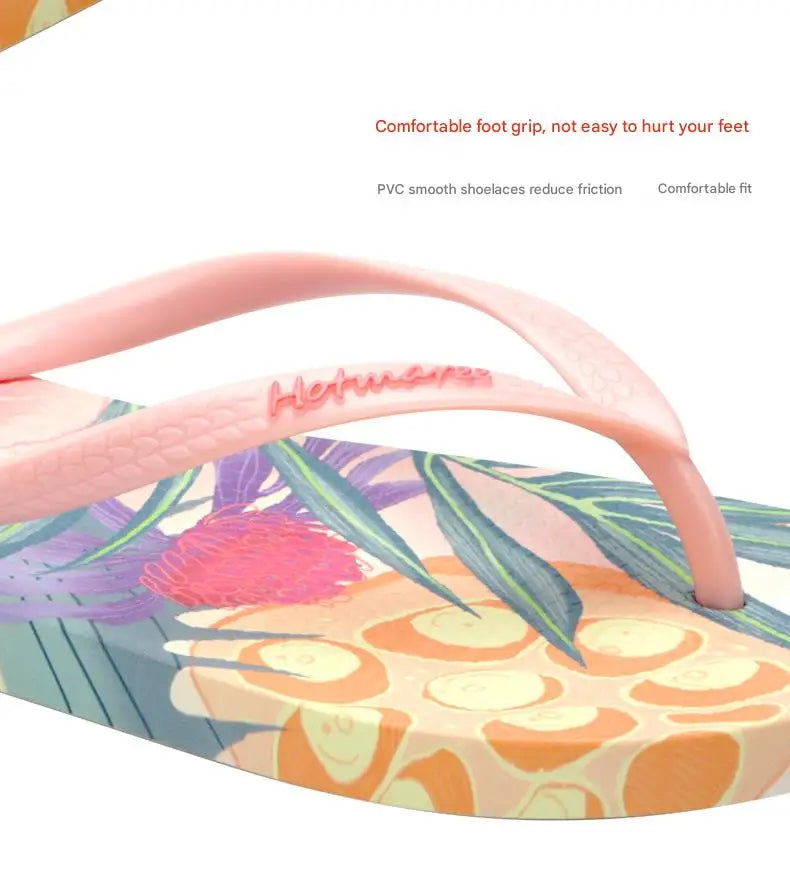 Women's Anti-Slip Clip-On PVC Flip Flops, Outdoor Beach Casual Wear Sandals Slippers