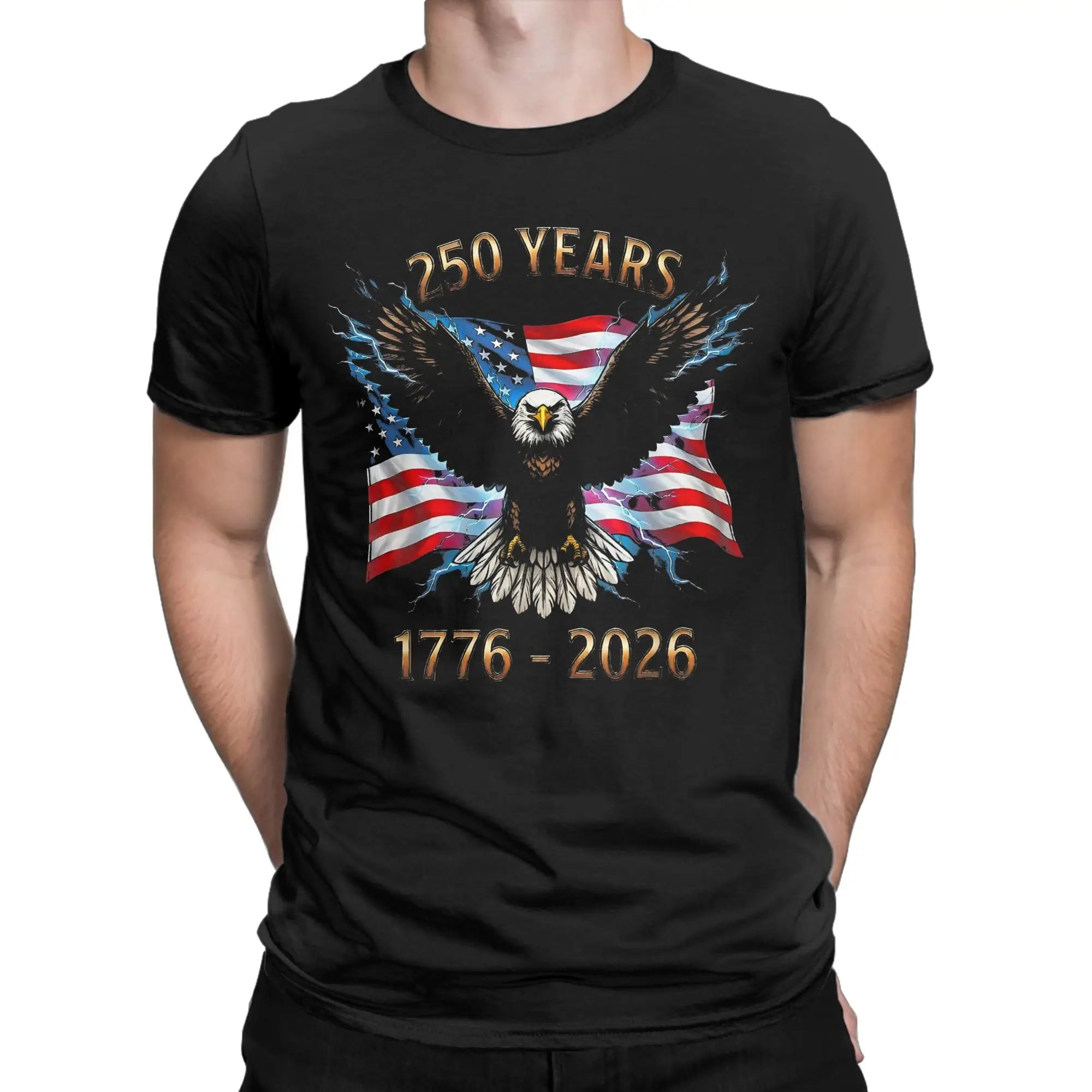 Patriotic USA Army Us Military Parade 250th anniversary Tee Shirt for Men Women Print T Shirts  100% Cotton Clothing