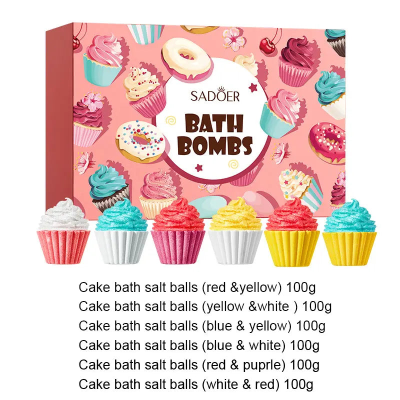 100gx6pcs Dinosaur Egg Shaped Bath Bombs Fruit and Flower Scented Bubble Bath Moisturizing Bath Bombs Festival Gifts