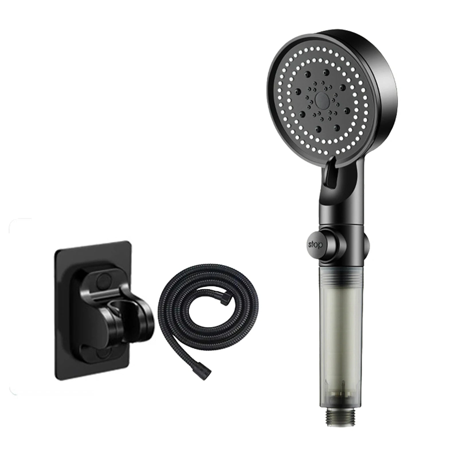 Bathroom Hand Held Shower Head Water Saving  Pressure Shower Device for Cleaning Tile Corner Toilet