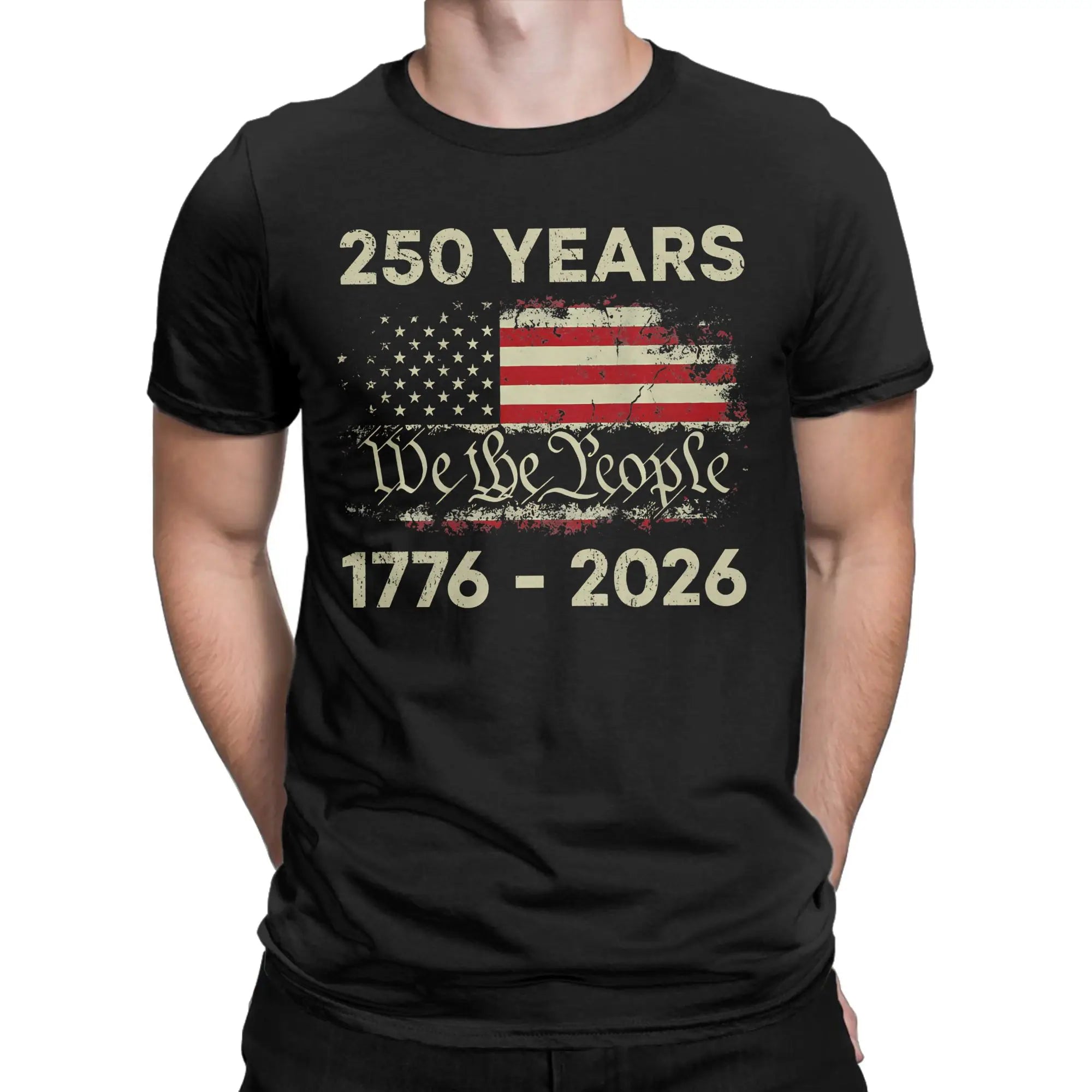 Patriotic USA Army Us Military Parade 250th anniversary Tee Shirt for Men Women Print T Shirts  100% Cotton Clothing