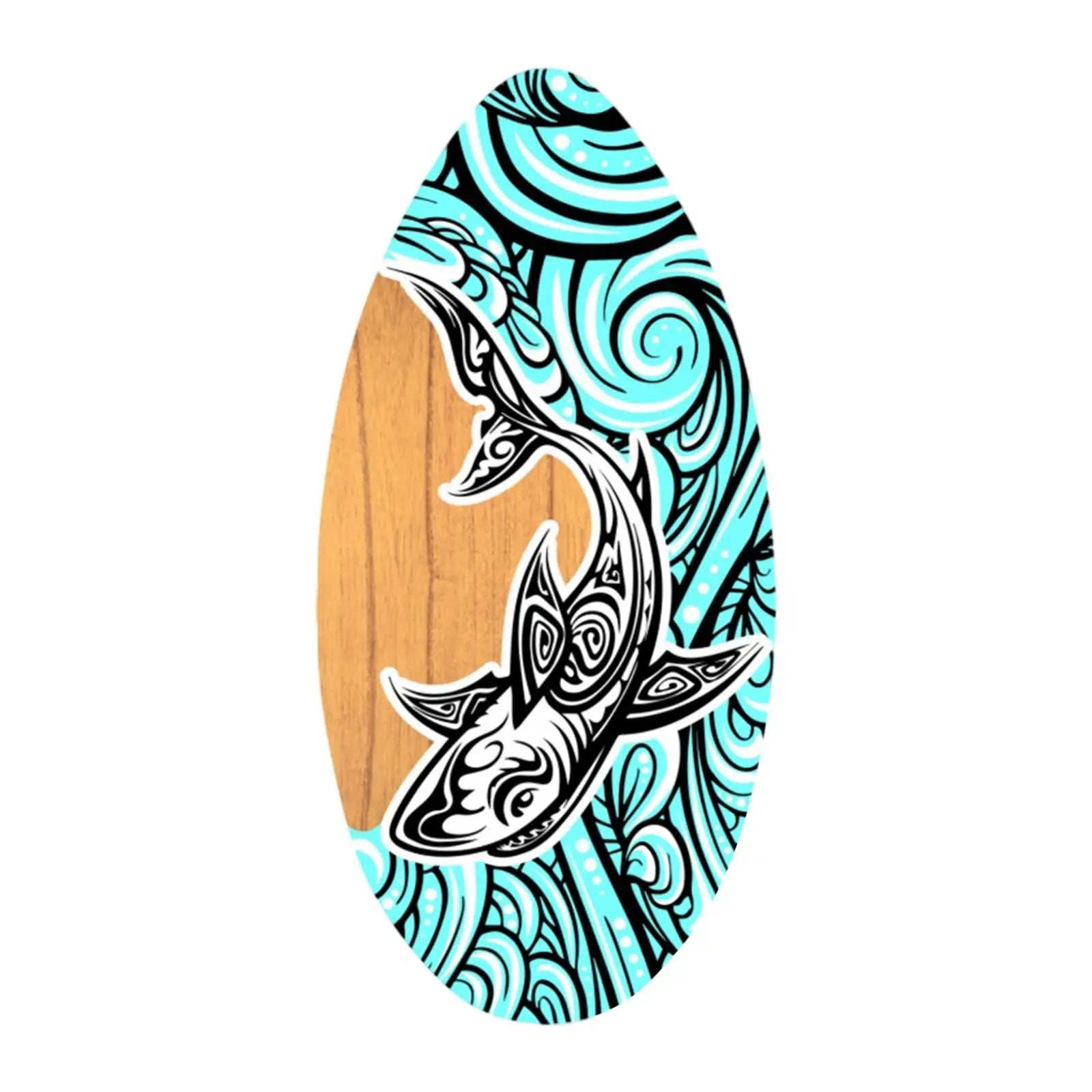 Skimboard Shallow Water 35 Inches Standing Beach Toys Small Surfboard Beach Sand Board for Beginners Children Adults Teens Kids