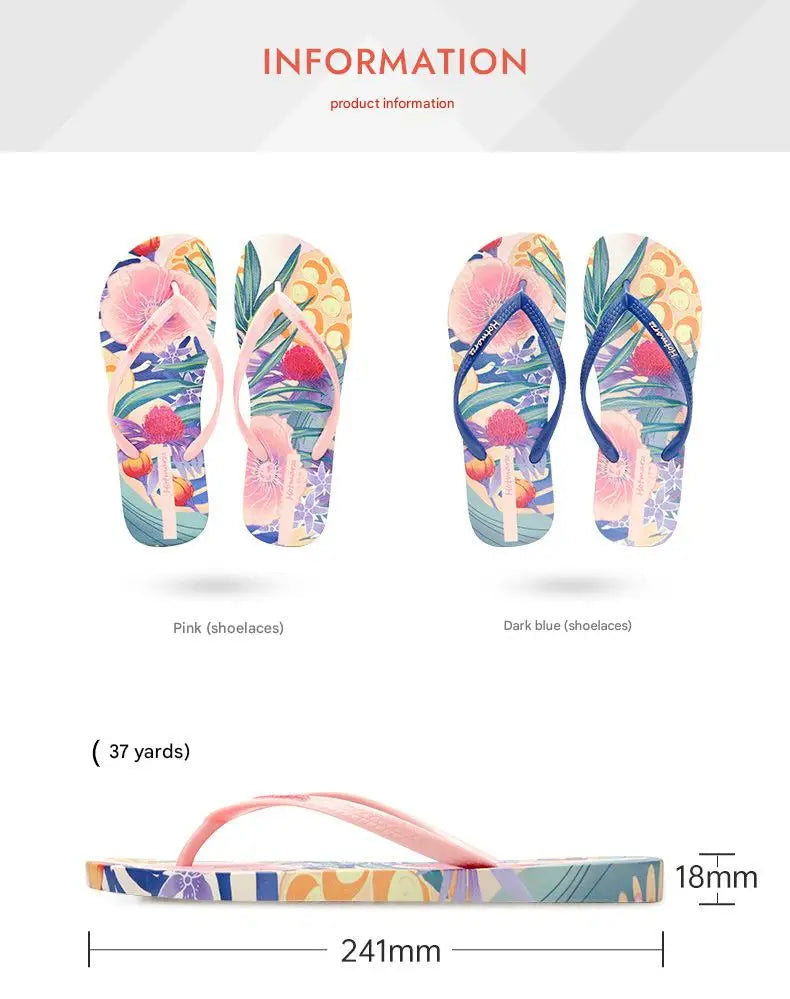 Women's Anti-Slip Clip-On PVC Flip Flops, Outdoor Beach Casual Wear Sandals Slippers