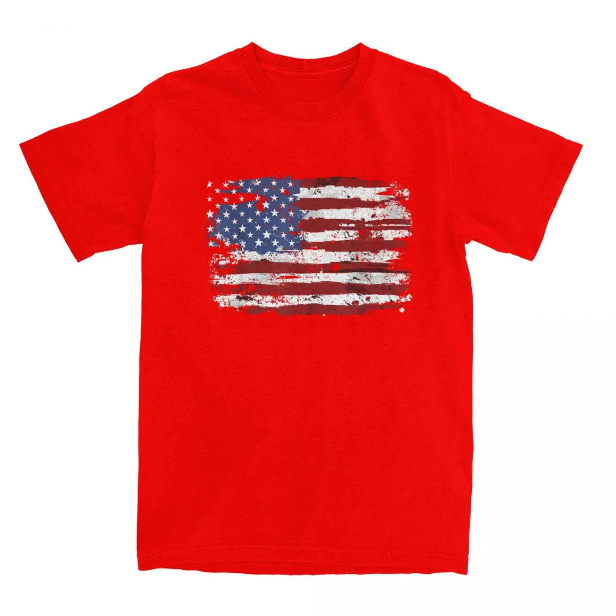 American Flag USA United States Of America US 4th Of July T Shirt Summer T Shirts Cotton Tee Shirt For Men Short Sleeve Tees