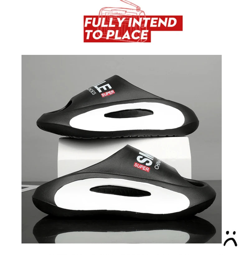 Me slippers Massaging Rubber sandals Thick Bottom Soft EVA Non-slip Women's home slippers summer beach shoes flip flops for men