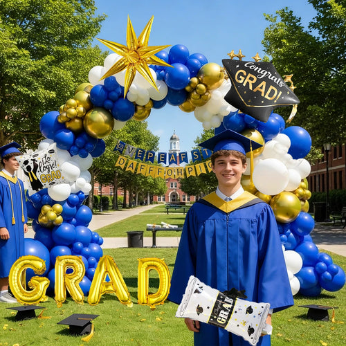 110pcs Graduation Balloon Arch Kit,Class of 2026 Prom,Celebration,Graduation Decorations;Graduation Season Photo Backdrop Decor