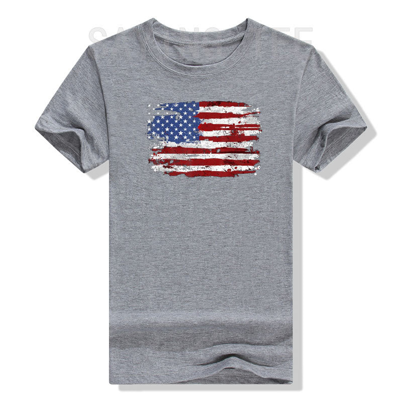 American Flag USA United States of America US 4th of July T-Shirt Funny Patriotic Graphic Tee Top Short Sleeve Men Women Clothes